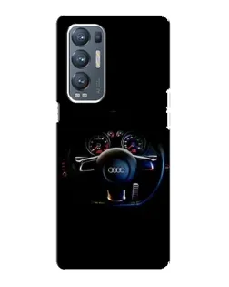 Чехол для OPPO Reno5 Pro Plus (5G) с картинкой «Салон Audi — руль»