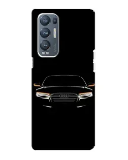 Чехол для OPPO Reno5 Pro Plus (5G) с картинкой «Audi — ночной контур»