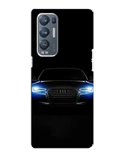 Чехол для OPPO Reno5 Pro Plus (5G) с картинкой «Audi в неоне»