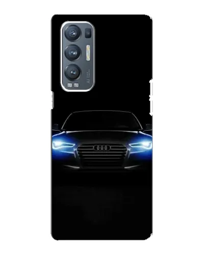 Чехол для OPPO Reno5 Pro Plus (5G) с картинкой «Audi в неоне»