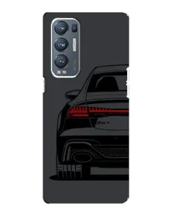 Чехол для OPPO Reno5 Pro Plus (5G) с картинкой «Задняя часть Audi — арт»