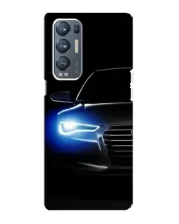 Чехол для OPPO Reno5 Pro Plus (5G) с картинкой «Неоновый взгляд Audi»