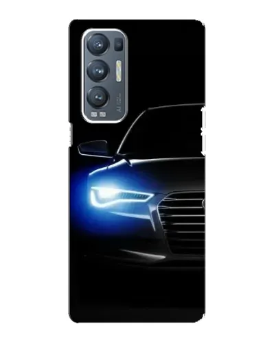 Чехол для OPPO Reno5 Pro Plus (5G) с картинкой «Неоновый взгляд Audi»
