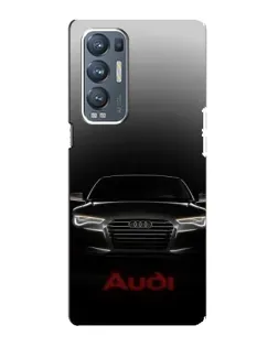 Чехол для OPPO Reno5 Pro Plus (5G) с картинкой «Audi — градиентный контур»