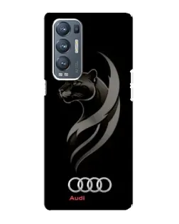 Чехол для OPPO Reno5 Pro Plus (5G) с картинкой «Графика — пантера и Audi»