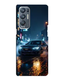Чехол для OPPO Reno5 Pro Plus (5G) с картинкой «Ночной город и Audi»