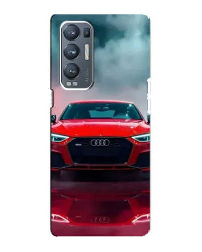 Чехол для OPPO Reno5 Pro Plus (5G) с картинкой «Audi RS — красный стиль»