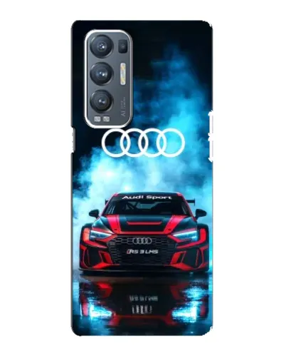 Чехол для OPPO Reno5 Pro Plus (5G) с картинкой «Audi Sport — неон»