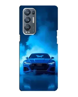 Чехол для OPPO Reno5 Pro Plus (5G) с картинкой «Audi — голубая энергия»
