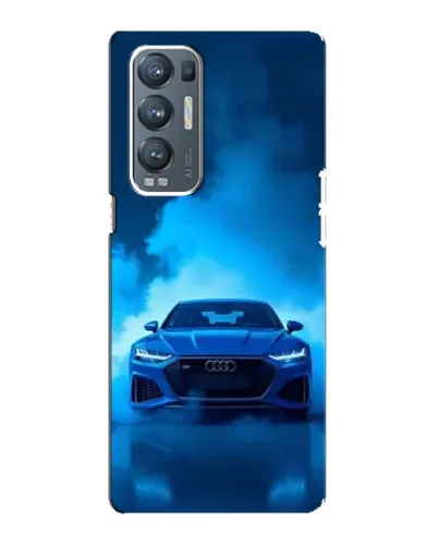 Чехол для OPPO Reno5 Pro Plus (5G) с картинкой «Audi — голубая энергия»
