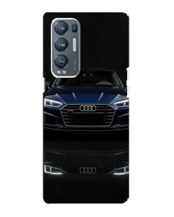 Чехол для OPPO Reno5 Pro Plus (5G) с картинкой «Audi — ночное отражение»
