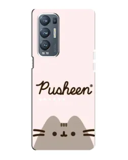 Чохол для OPPO Reno5 Pro Plus (5G) з картинкою «Pusheen логотип»