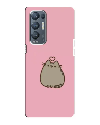 Чехол для OPPO Reno5 Pro Plus (5G) с картинкой «Pusheen сердце» Чехол для OPPO Reno5 Pro Plus (5G) с картинкой «Pusheen сердце»