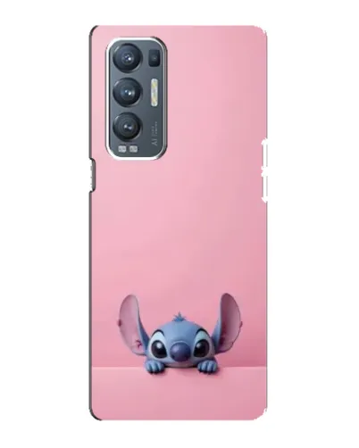 Чехол для OPPO Reno5 Pro Plus (5G) с картинкой «Stitch выглядывает»