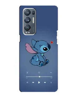 Чехол для OPPO Reno5 Pro Plus (5G) с картинкой «Музыкальный Stitch»