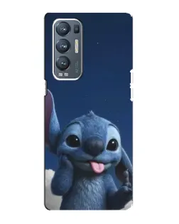 Чехол для OPPO Reno5 Pro Plus (5G) с картинкой «Стич в облаках»