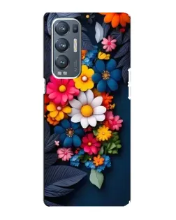 Чехол для OPPO Reno5 Pro Plus (5G) с картинкой «Цветочная феерия»