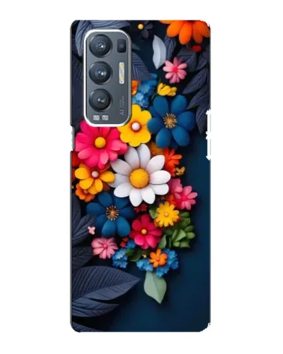 Чехол для OPPO Reno5 Pro Plus (5G) с картинкой «Цветочная феерия»