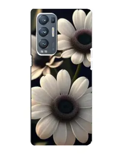 Чехол для OPPO Reno5 Pro Plus (5G) с картинкой «Белые маргаритки макро»