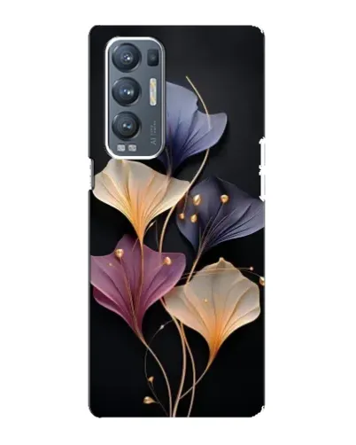 Чехол для OPPO Reno5 Pro Plus (5G) с картинкой «Лиловые цветы грации»