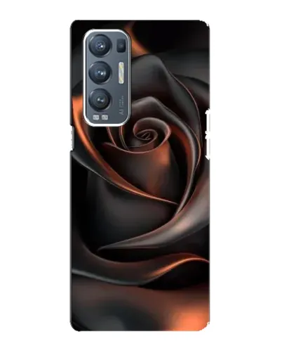 Чехол для OPPO Reno5 Pro Plus (5G) с картинкой «Шелковая черная роза»