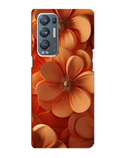 Чехол для OPPO Reno5 Pro Plus (5G) с картинкой «Оранжевый макро цветок»