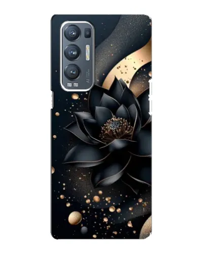 Чехол для OPPO Reno5 Pro Plus (5G) с картинкой «Черный лотос»