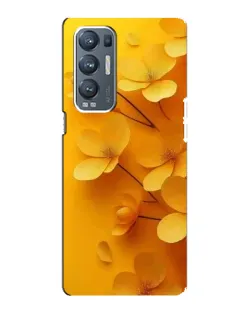Чехол для OPPO Reno5 Pro Plus (5G) с картинкой «Золотые лепестки»