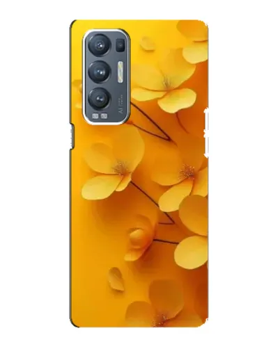 Чехол для OPPO Reno5 Pro Plus (5G) с картинкой «Золотые лепестки»