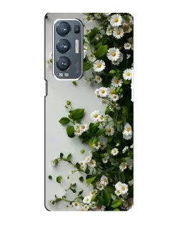 Чехол для OPPO Reno5 Pro Plus (5G) с картинкой «Ветка мелких белых цветов»