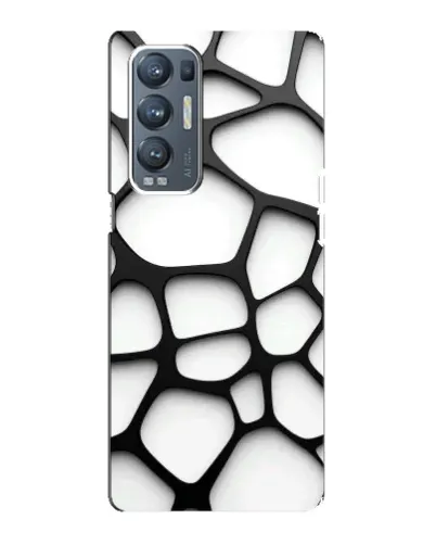 Чехол для OPPO Reno5 Pro Plus (5G) с картинкой «Белая объемная сетка» Чехол для OPPO Reno5 Pro Plus (5G) с картинкой «Белая объемная сетка»