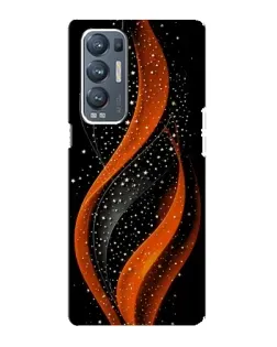 Чехол для OPPO Reno5 Pro Plus (5G) с картинкой «Огненная звездная волна»