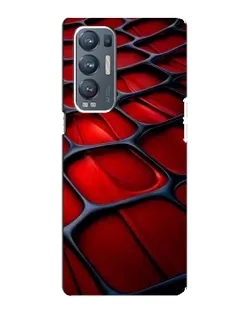 Чохол для OPPO Reno5 Pro Plus (5G) з картинкою «Червона глянцева сітка»