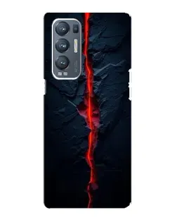 Чохол для OPPO Reno5 Pro Plus (5G) з картинкою «Червона лавова тріщина»