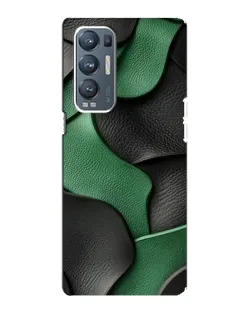 Чохол для OPPO Reno5 Pro Plus (5G) з картинкою «Зелені шкіряні хвилі»