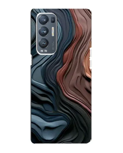 Чехол для OPPO Reno5 Pro Plus (5G) с картинкой «Цветные волны каньона» Чехол для OPPO Reno5 Pro Plus (5G) с картинкой «Цветные волны каньона»