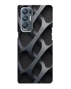 Чохол для OPPO Reno5 Pro Plus (5G) з картинкою «Об'ємне сіре плетіння»