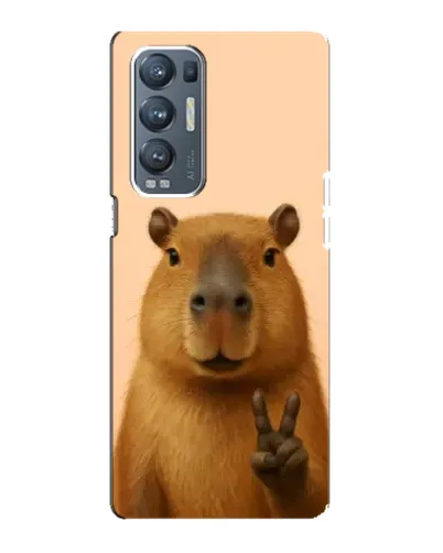 Чехол для OPPO Reno5 Pro Plus (5G) с картинкой «Капибара виктория»