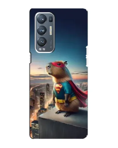 Чехол для OPPO Reno5 Pro Plus (5G) с картинкой «Капи-мен супергерой»