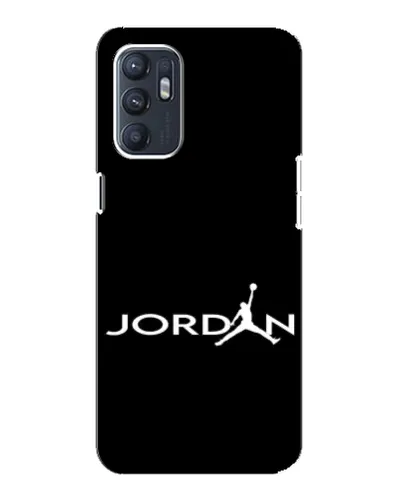 Чехол для OPPO Reno6 4G с картинкой «Jordan White Logo»