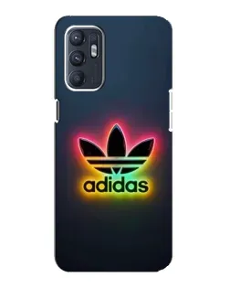 Чехол для OPPO Reno6 4G с картинкой «Неоновый Adidas»