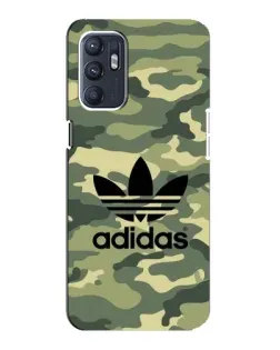 Чехол для OPPO Reno6 4G с картинкой «Милитари стиль Adidas»