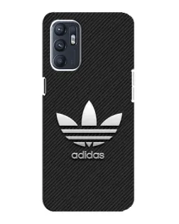Чехол для OPPO Reno6 4G с картинкой «Adidas Карбоновая текстура»