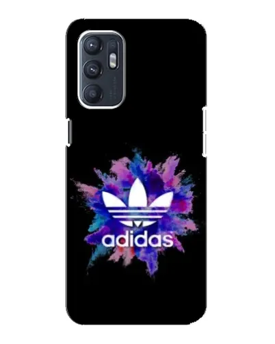 Чехол для OPPO Reno6 4G с картинкой «Взрыв красок Adidas»