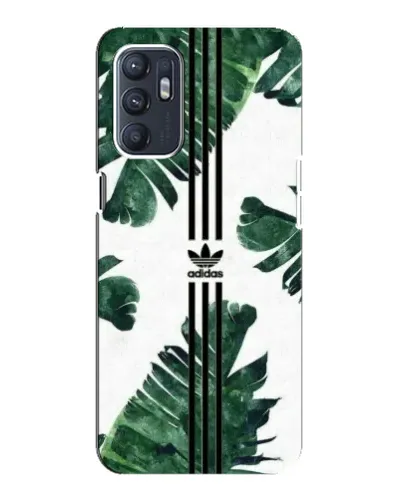 Чехол для OPPO Reno6 4G с картинкой «Пальмовые листья адидас»