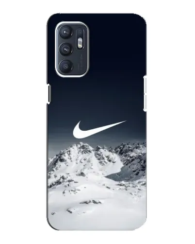 Чехол для OPPO Reno6 4G с картинкой «Nike — зимние горы» Чехол для OPPO Reno6 4G с картинкой «Nike — зимние горы»