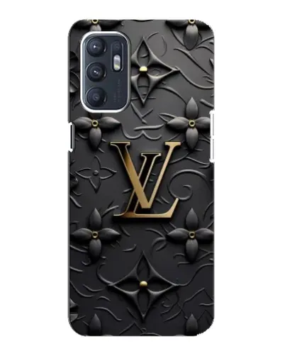 Чехол для OPPO Reno6 4G с картинкой «Кожаная текстура LV»