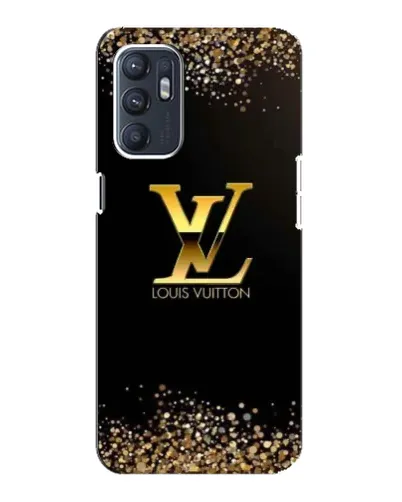 Чехол для OPPO Reno6 4G с картинкой «LV — золотые искры»