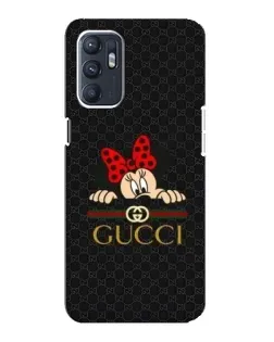 Чехол для OPPO Reno6 4G с картинкой «Минни Маус Gucci — черный» Чехол для OPPO Reno6 4G с картинкой «Минни Маус Gucci — черный»