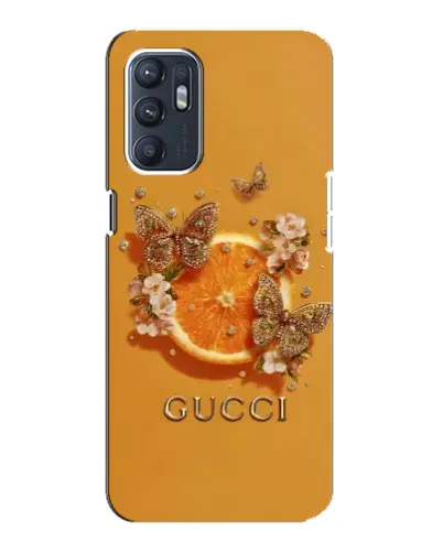 Чехол для OPPO Reno6 4G с картинкой «Gucci — золотые бабочки» Чехол для OPPO Reno6 4G с картинкой «Gucci — золотые бабочки»
